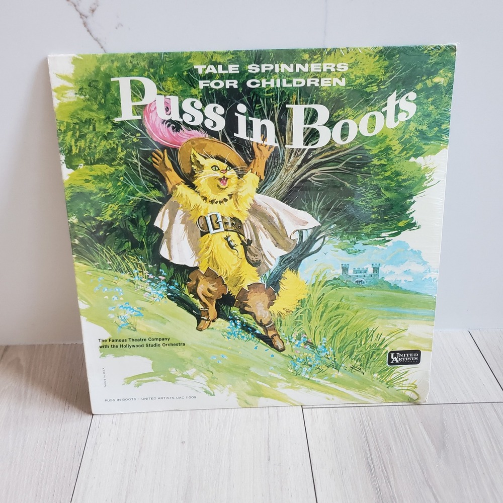 United Artists Puss in Boots‎ Vinyl Record Kids Vintage Tale Spinners Sealed